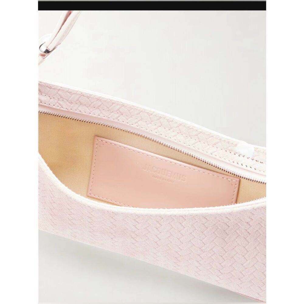 JACQUEMUS 
Le Bisou Sue Zip Handbag - Light Pink 410 - Picture 5 of 7